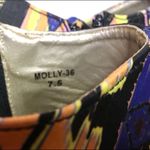 Yoki Tribal Print Peep Toe ankle Wedge Heels Photo 1