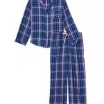 SOLD OUT victoria’s secret blue and pink plaid pajama set size M Size M Photo 0