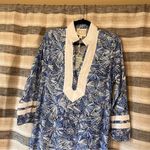 Sail To Sable Sails To‎ Sable Sunburst Blue Midi Dress Size XS Photo 2