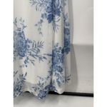 Lovesome Milk Maid Prairie Floral Maxi Dress Women S White Blue‎ Fairy Whimsical Photo 8