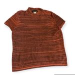 Jones New York Jones New York Orange Brown Short Sleeve Knit Sweater Women's Shirt Size XL Photo 1