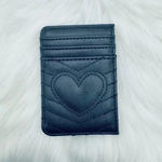 Black Love Heart Card Holder Photo 5