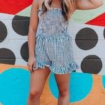Gingham Sleeveless Romper Size M Photo 0