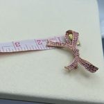 Vintage Kenneth Jay Lane rose gold colored bow brooch Pink Photo 5