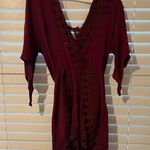 Maroon Papaya Lace Romper Purple Photo 0