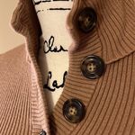 Vintage Moda international cotton turtleneck big button sweater Size sma… Tan Photo 2