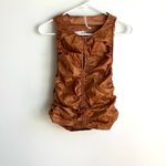 Free People Ride Along Ruched Crop Tank size L Photo 3