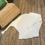 Dot Clothing White Lined LS Blouse Size Large Photo 0