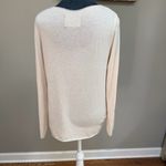 Free For Humanity Womens Fine Knit Sweater Cream Silver Tunic Viscose Italy OS Size undefined Photo 3