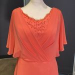 Women’s Chiffon Knee Length Dress with Draping Sleeves & Zip Up Back Size 12 Photo 1