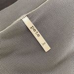 Pete Brown Stretchy Brown Cropped Vneck Beige Mesh Trim S Photo 8