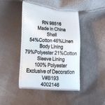 Coldwater Creek  linen blend paisley embroidered blazer jacket size 14 new! Photo 6