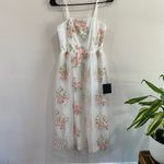 Lulus Celebrating Sweetness White Floral Embroidered Tulle Midi Dress Size XS Photo 6