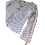 J.Jill 100% Cotton Lilac Knit 2 Button Front Mini Bell Sleeve sweater Purple Size L Photo 7