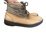 Barbour Women Size 8 Tan Nubuck Leather Duck Waterproof Lace Up Boots Photo 6