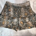 ZARA  Brown Snake Print Mini Skirt Photo 5