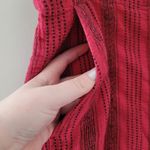 Sundance  Red Cotton Striped Pants NWOT Photo 2
