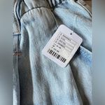 Free People #58 NWT Clark Pleated Denim Shorts in Beach Stoned Blue Photo 7