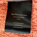 Tommy Hilfiger Pink Faux Fur Fleece Full Zip Mock Neck Jacket Size 1X Photo 5