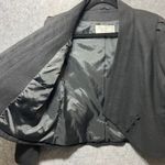 Vintage 80s European Connection Wool Blend Shawl Collar Cropped Blazer L Black‎ Black Size undefined Photo 5