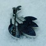 Silver Color Metal Bunch Cluster Leaf Leaves Jewelry Pin Brooch Faux Marcasite Photo 7