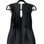 Sachin + Babi Structured Black Evening Gown 6 Ruffle cap sleeve Black Tie Formal Photo 6