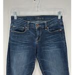 Lucky Brand  Sofia skinny dark wash raw hem low rise size 0/25 coastal nautical Photo 2
