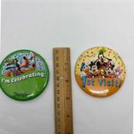 Disneyland Button Set First Visit I'm Celebrating Goofy Mickey Mouse  Pin Photo 1