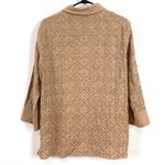 ZARA NWT SET Beaded Embroidery Grommet Shirt Relaxed Short Two Piece Size L/XL Photo 11