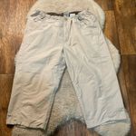 Columbia Capri Size Medium Lightweight Shorts Pants Women's Cinch Waist Tan Photo 0