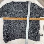 Jennyfer Y2K LaceUp Sides Speckle Sweater Black White Medium Black Photo 9