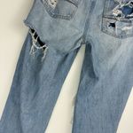 American Eagle  Womens 90s Straight Pride Jeans Sz 10 Distressed Light Wash Photo 12