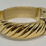 Gossip  women watch 18mm quartz analog gold tone cuff bracelet size 6.5” running Photo 6