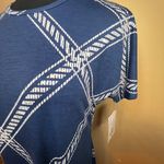 Lularoe Maria Dress Size S Dark Blue White Nautical Pattern Coastal Maxi Dress Photo 2