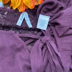 Mudd Lace Bell Sleeved Cropped Tie Front | SMALL | Photo 6