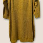 Allison Brittney Mustard Yellow Knit Sweater Dress Tunic Women's Dress XL Photo 3