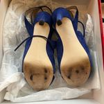 Guess Hedday Y2K dark blue suede strappy pump heels Photo 2