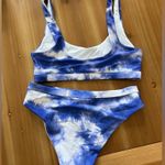 Romwe Blue and White Tie-Dye Bikini Photo 1