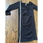 Free People Intimately By  Ruched Black Bodycon Dress Size Medium‎ Large M/L Sexy Photo 5