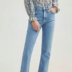 AGOLDE Wilder Mid Rise Straight Leg Stretch Denim Jean Cascadia Size 26 Photo 0