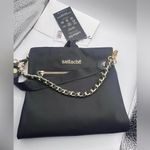 SATTACHE CLASSIC ONYX BLACK NYLON 5 DIFFERENT WAYS BAG New With The Big Strap. Photo 3