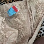 Willi Smith  Brown and Cream Snake Print Pencil Skirt Photo 3