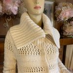 RACHEL RACHEL ROY CREAM ACRYLIC BLEND CABLE KNIT CARDIGAN SWEATER (S) Photo 6
