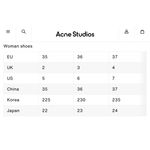 Acne Studios black brass soft leather booties stacked heel basic size 37 / US 7 Photo 12