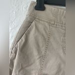 Gap  high rise lace up wide leg khaki ankle pants, side zip; size 2P Photo 2