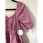 STAUD NEW  Mini Faye Dress in Pink Quartz Photo 5