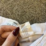 Linen Mini Skirt White Size 4 Photo 2