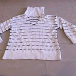 Stitch + Leather sweater spot sweater s|M White Size M Photo 13