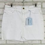 frame denim Frame NWT Le Mini Split Front Blanc Denim … Photo 3
