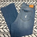 Avec Les Filles  High Rise Cropped Straight Leg Raw Hem Size 30 Denim Photo 2